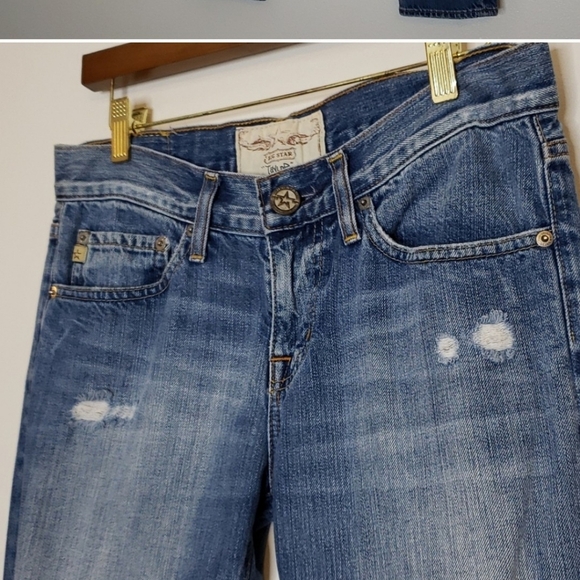 NEW Big Star Taylor Slouchy Boyfriend Distressed Jeans Womens Verdana Bohemian - Picture 2 of 15